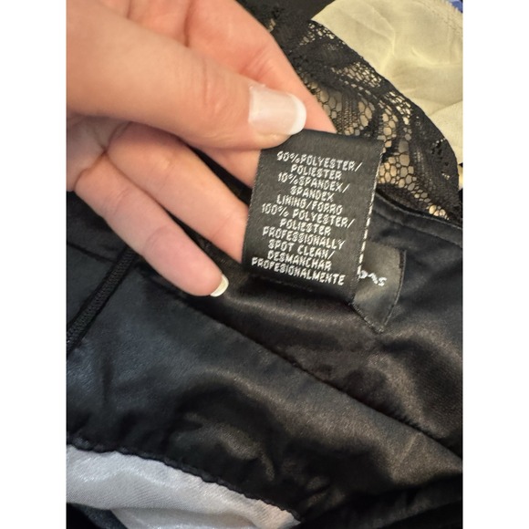 Y2K Velvet Black Sequin Sheer Lace Ruffle Babydoll Party Dress Whimsigoth Fairy - Picture 10 of 10